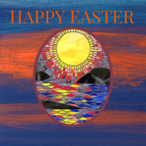 easter mosaic card